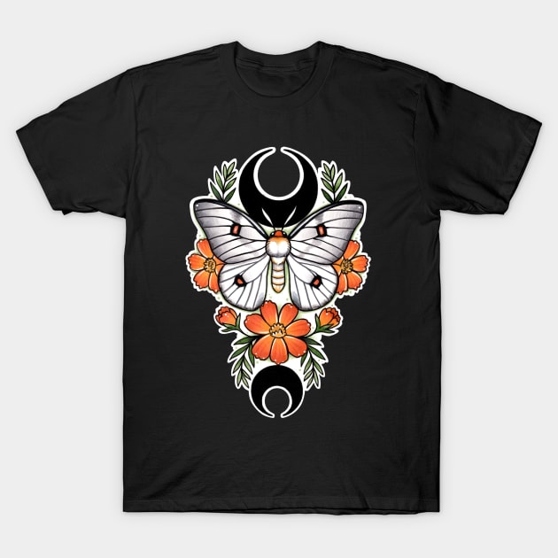 Magical ghost silk moth T-Shirt by theartofamberramirez